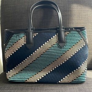 Calvin Klein Jacky Raffia Tote Bag